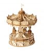 MERRY-GO-ROUND Körhinta 3D fa puzzle modell