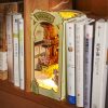 Könyvkuckó Hulló cseresznyevirágok 3D fa puzzle modell - Book Nook