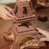 Eiffel-torony éjszakája 3D fa puzzle modell