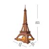 Eiffel-torony éjszakája 3D fa puzzle modell